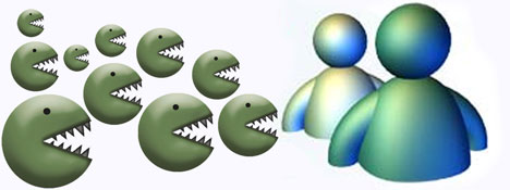 Nok en gang blir MSN Messenger angrepet av en slem orm.