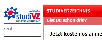 StudiVZ.de er et av Tysklands mest populære nettsamfunn. Det liker Facebook dårlig.