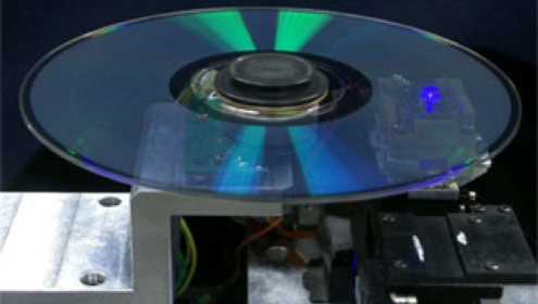Denne eksperimentelle Blu-ray-disken rommer 400GB i 16 lag. Nå har Pioneer videreutviklet konseptet til 25 lag og 500GB.