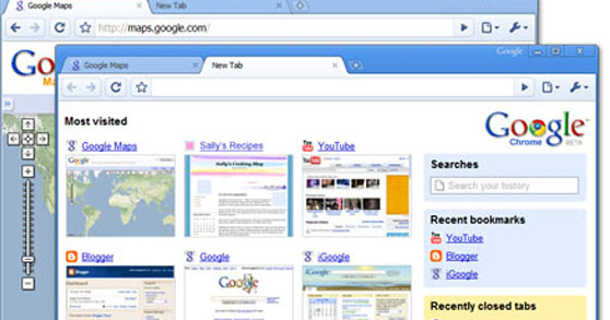 Slik ser altså Googles nettleser Chrome ut.