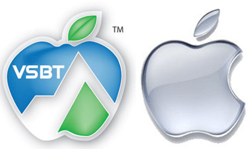 Apple mener logoen til VSBT er for lik sin egen.