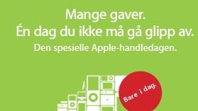 Apple feirer black friday også på den norske nettbutikken.