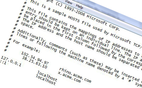 Hosts-filen blokkerer tilgangen til The Pirate Bay og Mininova. Hosts-filen finner man i Vista under windowssystem32drivers.