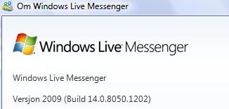 Har du build 1202 har du den endelige utgaven av Windows Live Messenger skal vi tro Neowin.net.