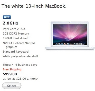 MacBooken uten unibody har fått bedre ytelse.