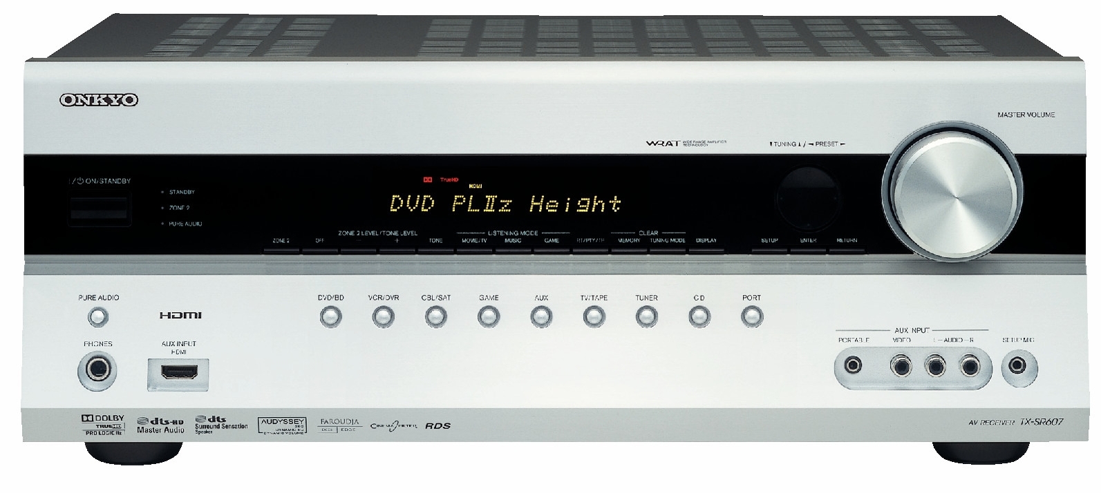 Onkyo TX-SR607 skal være verdens første hjemmekinoreceiver med Dolby Pro Logic IIz.