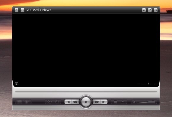 VLC støtter også skins. Her med subX-temaet.