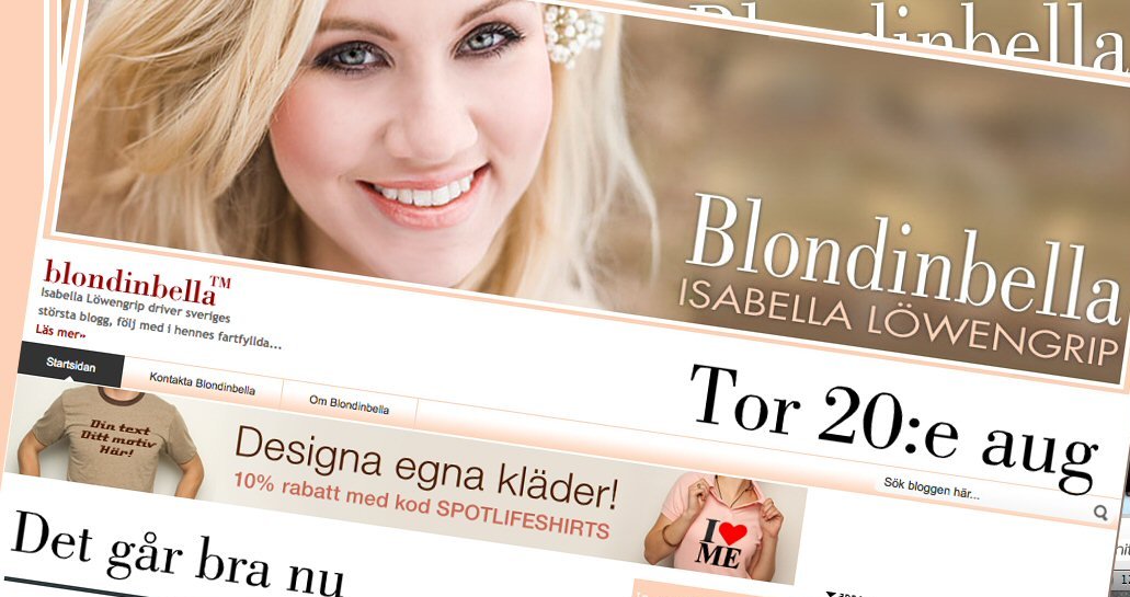 Isabella Löwengrip er Sveriges mest berømte blogger. Men særlig mye penger tjener hun ikke.