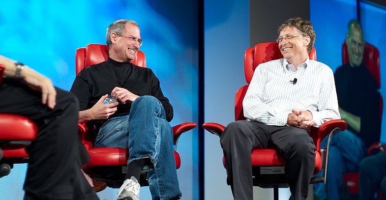 Jobs og Gates intervjuet i forbindelse med All Things D-messen i 2007.