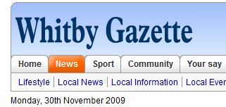 Yorkshire-avisen The Whitby Gazettes nettutgave kan fra i dag bare leses om du betaler fem pund.