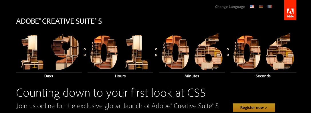 Slik teller Adobe ned foran stor-lanseringen av Creative Suite 5 12. april.