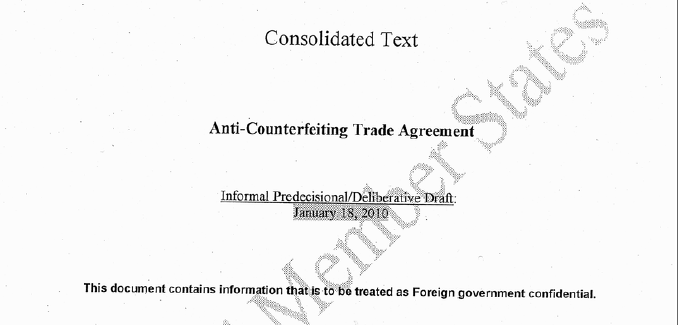 Dette strengt konfidensielle dokumentet viser hva verdens land foreslår som tekst i en framtidig lov om piratkopiering. Nå er det lekket til nettet.