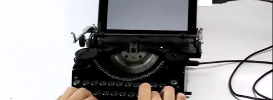 Ved hjelp av spissteknologi fra Jack Zylkin kan den gode, gamle skrivemaskinen bruke iPad som «ark».