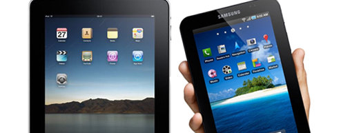 Apples iPad (til vesntre) og Samsungs Galaxy Tab kommer til å konkurrere om din gunst denne høsten.