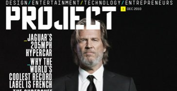 Skuespiller Jeff Bridges pryder den første utgaven av «Project», Richard Bransons helt ferske iPad-magasin.