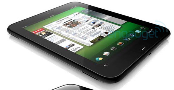 En intern render av HP/Palms kommende 9"-tablet.