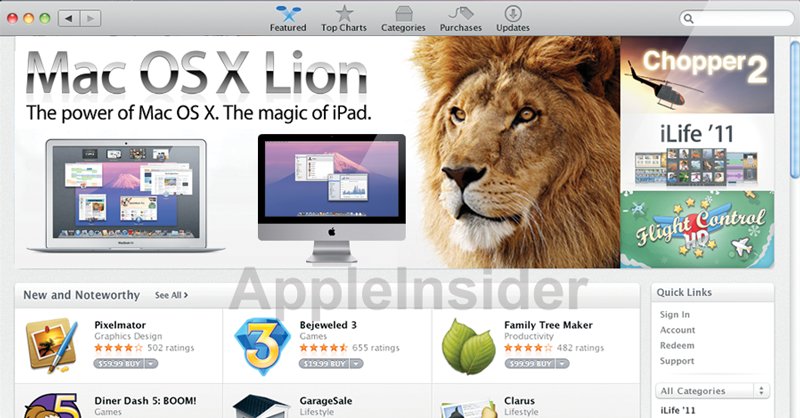 En test-versjon av Mac OS X beviser Apples foretrukne distribusjonsmetode for Lion.