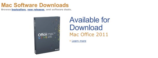 Office for Mac er blant programmene som kan lastes ned Amazons nye Mac-butikk, men ikke fra Apples egen butikk.