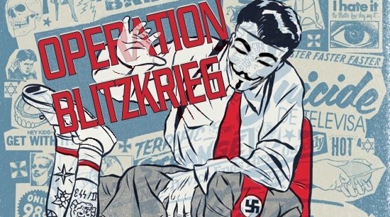 FÅR RIS PÅ RUMPA: Anonymous nye Operation Blitzkrieg avslører nynazister og deres sponsorer.