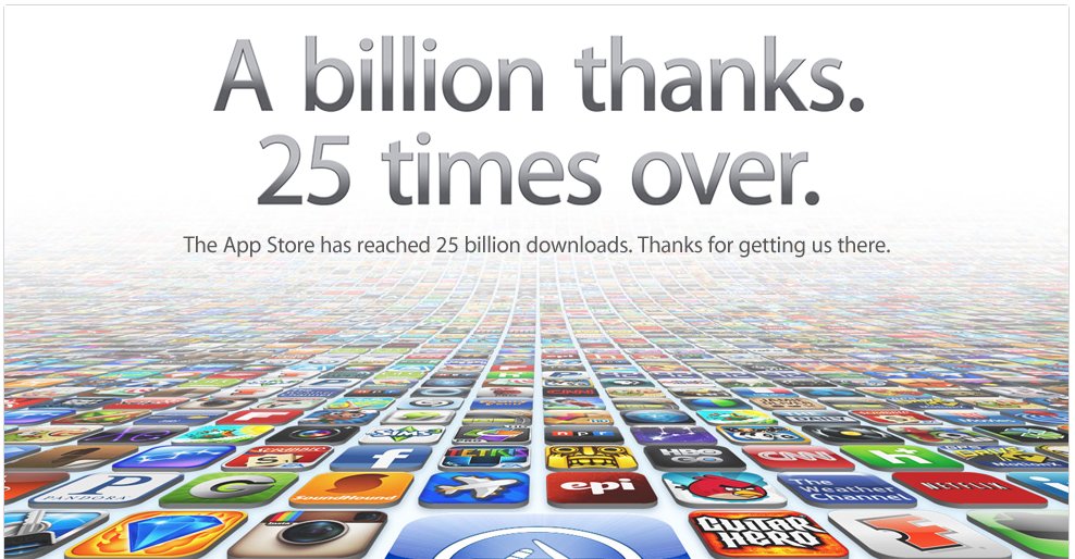 25 billion apps