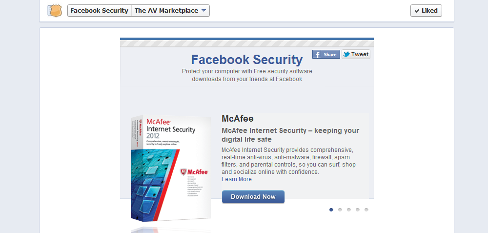 Gratis sikkerhet i partnerskap med Facebook.