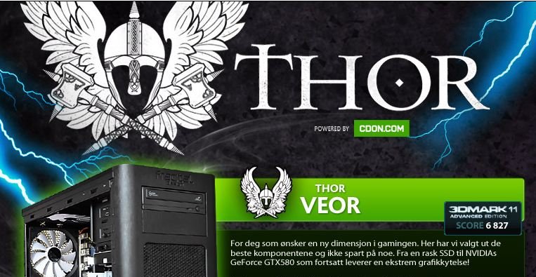 Thor er et nytt tilbud til PC-selvbyggere fra nettbutikken Cdon. Utvalget av PC-spill gjør at dette nå igjen er et voksende marked.