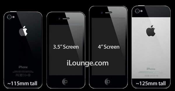 Slik mener nettstedet iLounge.com at iPhone 5 vil se ut.