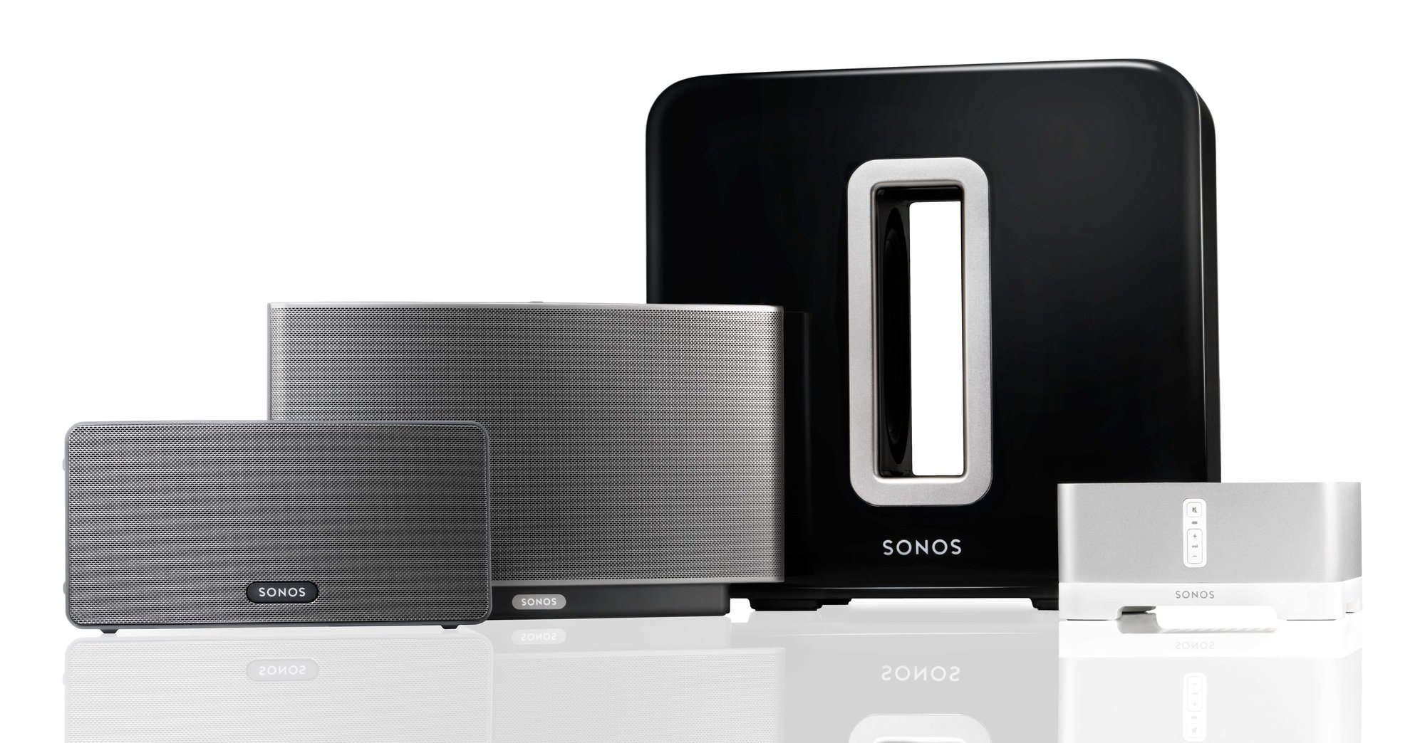 Sonos SUB, og resten av familien.