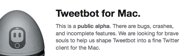 tweetbot alpha