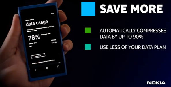Nokias Xpress-app kompimerer nett-dataene i skyen før det sendes til deg. Det betyr bedre batterilevetid, kjappere innlasting og lavere mobilregning.