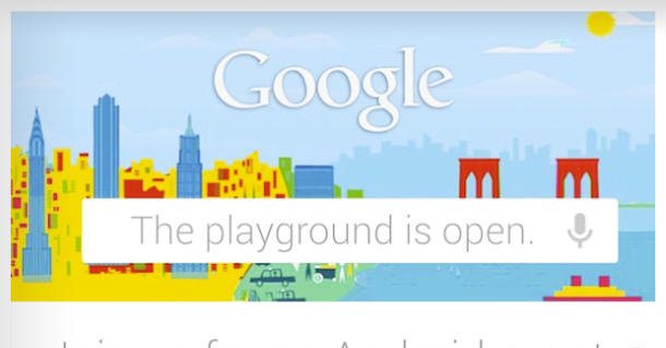 «Lekeplassen er åpen» står det i invitasjonen som Google har sendt ut til Android 4.2-presentasjonen neste mandag.