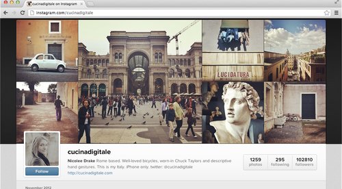 Slik kan din Instagram-profil se ut på web.
