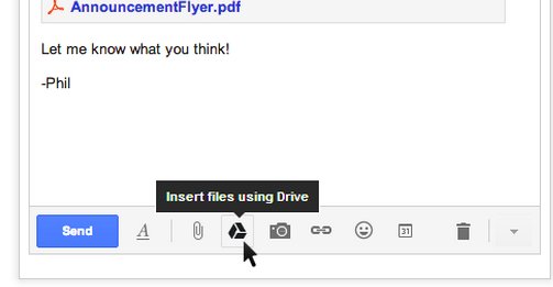 Med Google Drive integrert i Gmail er det nå mye lettere å del filer med venner og kjente, og man slipper å tenke på maksgrensen på 25MB.