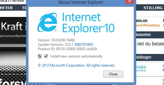 IE 10 kommer nok veldig snart til Windows 7.