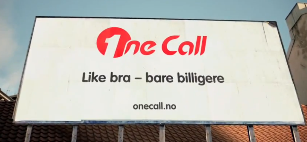 Telenor hevder at det rett og slett ikke er sant at OneCall leverer like god dekning som dem. I en større markedsføringskampanje på TV hevder selskapet at de gir like god dekning, men at de er billigere.