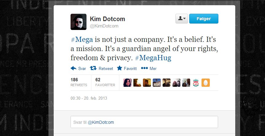 Kim DotCom bruker Twitter som markedsføringsplattform.