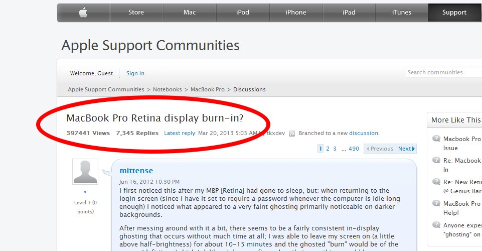 Apple sliter tydeligvis med kvalitetssjekken av MacBook Pro-maskiner med Retina-skjerm.