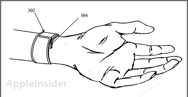 Dette er et patent på Apple-klokka fra august 2011. I patentet er det ikke spikret hvilket materiale den skal lages fra eller detaljerte tekniske spesifikasjoner.